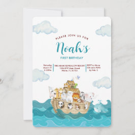 Noah's Ark Birthday Einladung. Einladung
