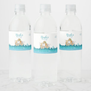 Noah's Ark Birthday Water Flasche Etikett