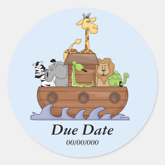 Noah's Ark Customizable Aufkleber (Vorderseite)