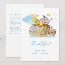 Noah's Ark Dankeschön Card
