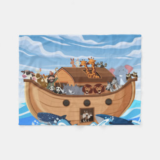 Noah's Ark Fleece Blanket für Kinder
