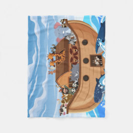 Noah's Ark Fleece Blanket für Kinder