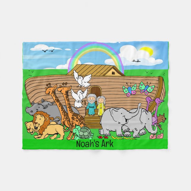 Noah's Ark Fleecedecke (Vorderseite (Horizontal))