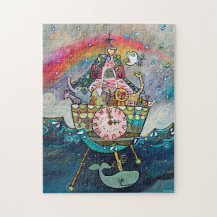 Noah's Ark mit Regenbogenpuzzle