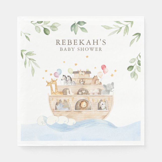 Noah's Ark Party Napkins Serviette (Vorderseite)