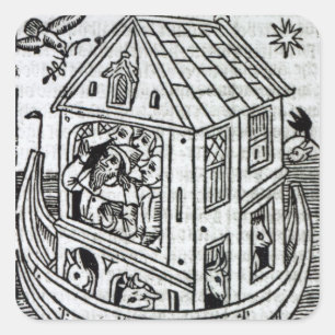Noah's Ark Quadratischer Aufkleber