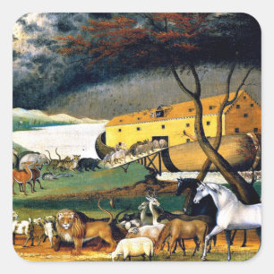 Noah's Ark Quadratischer Aufkleber