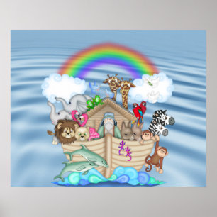NOAHS ARK Rainbow NURSERY DÉCORATION MURALE
