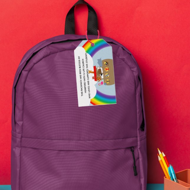 Noahs Ark Segen der Backpacks Church Geschenkanhänger (Von Creator hochgeladen)