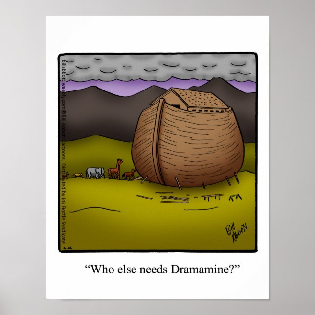 Noah's Ark Spaß Poster Geschenk (Vorne)
