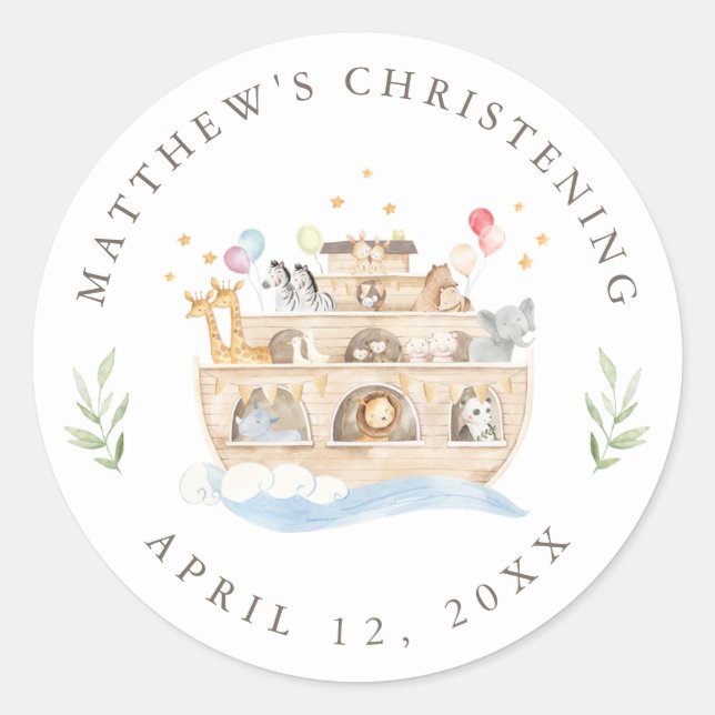 Noah's Ark Sticker Label (Vorderseite)