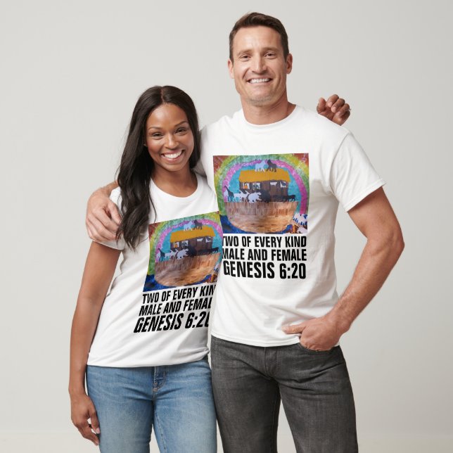 NOAH'S ARK T - Shirt, ZWEI JEDER ART T-Shirt (Unisex)