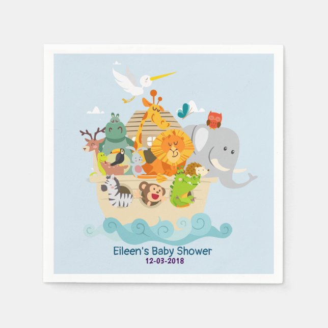 Noah's Ark - Tiere Serviette (Vorderseite)