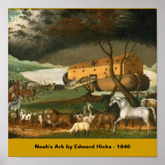 Noahs Ark von Edward Hicks - 1846 Poster