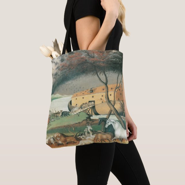 Noah's Ark von Edward Hicks, Vintage Volkskunst Tasche (Von Nahem)
