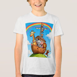 Noahs großes Archen-Abenteuer - Süße Tiere und Reg Tri-Blend Shirt