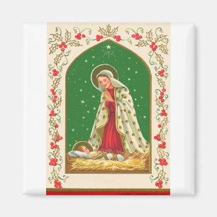 NOB165 Mary and Baby Jesus.tif Magnet