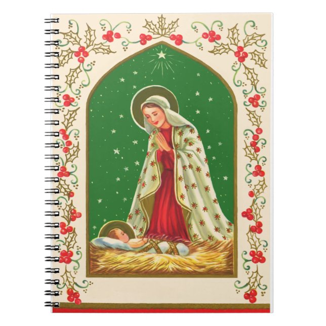 NOB165 Mary und Baby Jesus.tif Notizblock (Vorderseite)