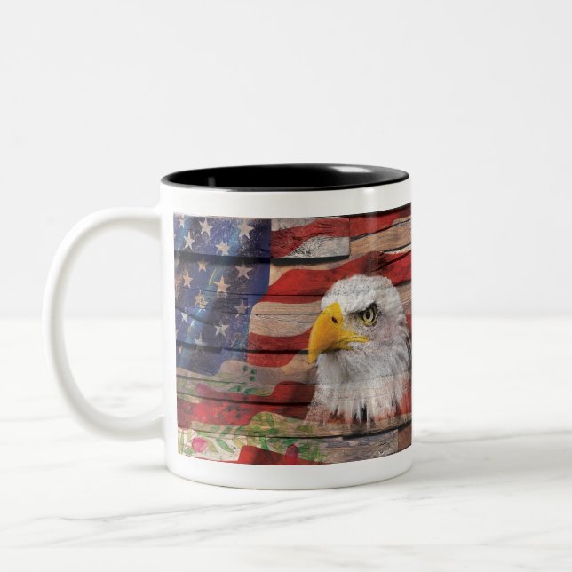 NOB61 Flagge 4.tif Zweifarbige Tasse (Links)
