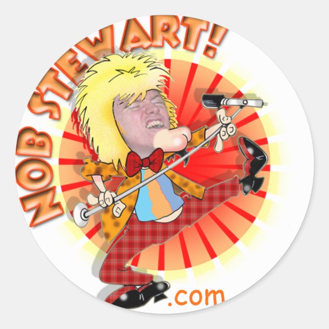 Nob-Aufkleber Runder Aufkleber (Vorderseite)