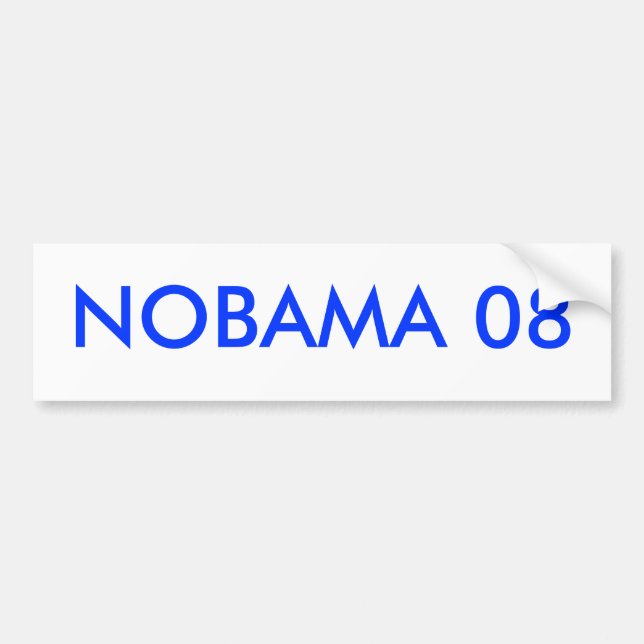 NOBAMA 08 AUTOAUFKLEBER (Vorne)