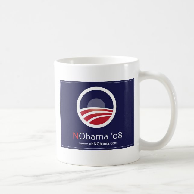 NObama 08 Kaffee-Tasse 2 mit Seiten versehen Kaffeetasse (Rechts)