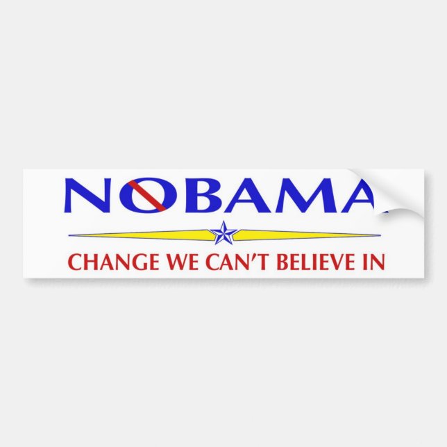 Nobama Autoaufkleber (Vorne)