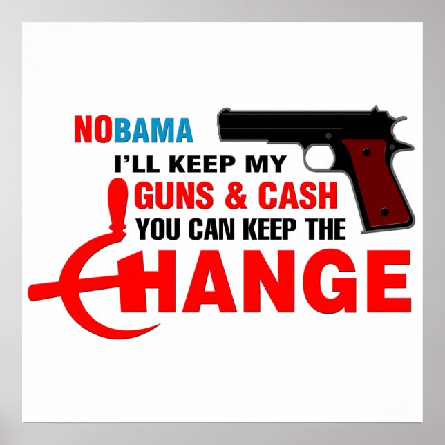 NOBAMA - Behalt den Wandel! Poster (Vorne)
