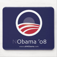 NObama für Mausunterlage Präsidenten-08 Wahl