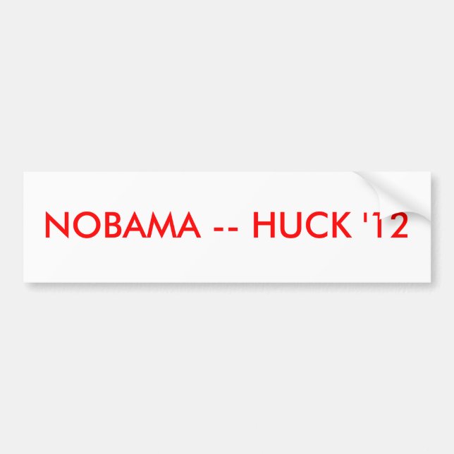 NOBAMA -- HUCK '12 AUTOAUFKLEBER (Vorne)