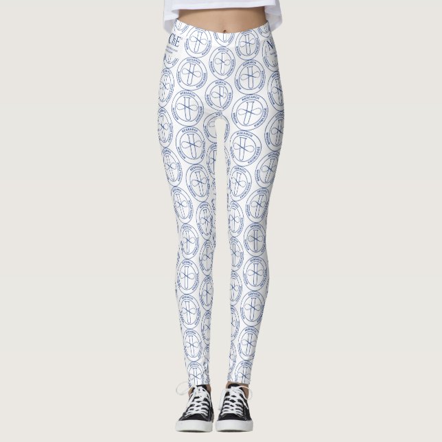 NOBCChE Blue Siegel Print Leggings (Vorderseite)