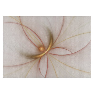 Nobelkupfer und Gold Abstrakt Moderne Fraktal Kuns Schneidebrett