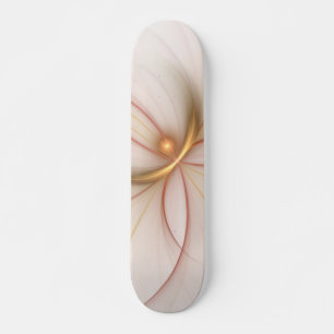Nobelkupfer und Gold Abstrakt Moderne Fraktal Kuns Skateboard