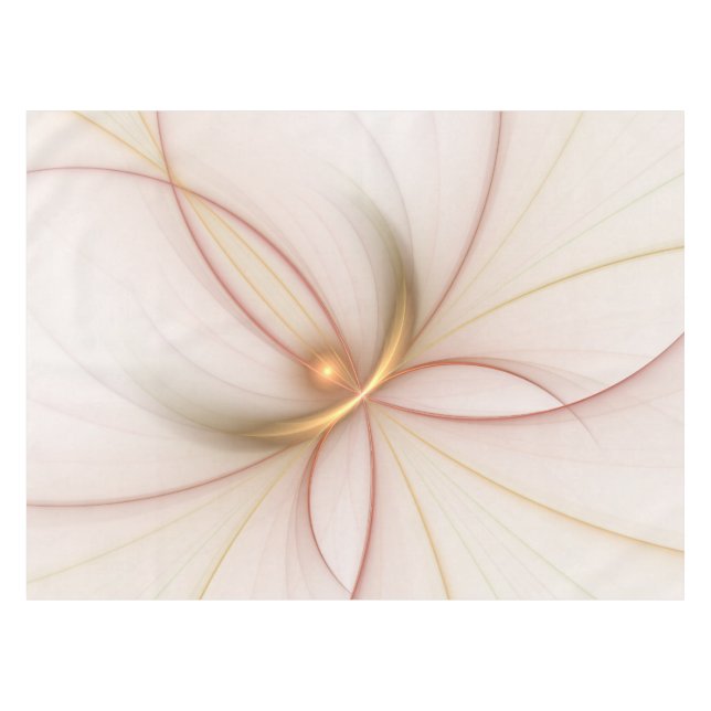 Nobelkupfer und Gold Abstrakt Moderne Fraktal Kuns Tischdecke (Vorderseite (Horizontal))