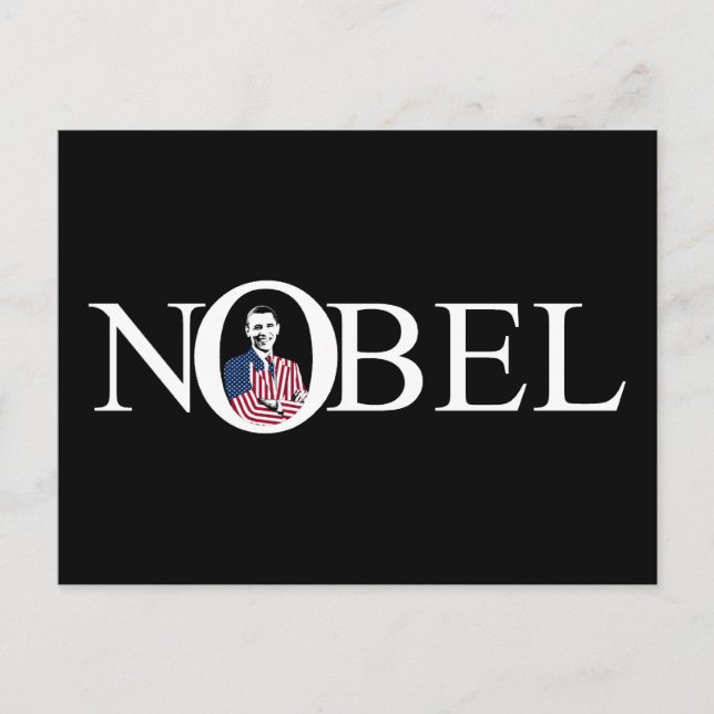 Nobelpreisträger - Barack Obama Postkarte (Vorderseite)