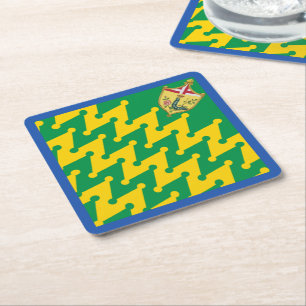 Nobile Contrada del Bruco (Raupe) Palio Rechteckiger Pappuntersetzer