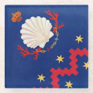 Nobile Contrada del Nicchio (Seashell) Palio Glasuntersetzer