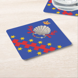 Nobile Contrada del Nicchio (Seashell) Rechteckiger Pappuntersetzer