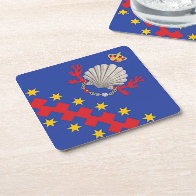 Nobile Contrada del Nicchio (Seashell) Rechteckiger Pappuntersetzer (angewinkelt)