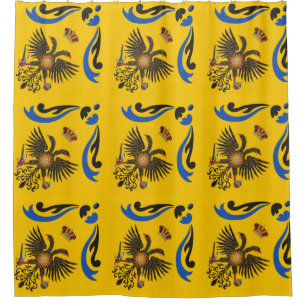 Nobile Contrada dell'Aquila Palio di Siena (Adler) Duschvorhang