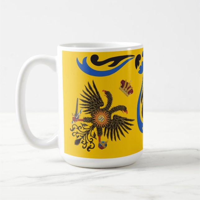 Nobile Contrada dell'Aquila Palio di Siena (Adler) Kaffeetasse (Links)