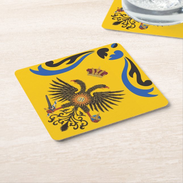 Nobile Contrada dell'Aquila Palio di Siena (Adler) Rechteckiger Pappuntersetzer (angewinkelt)