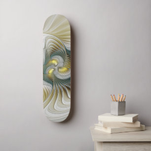 Nobile Golden Aquamarine Abstrakte Fantasie Frakta Skateboard