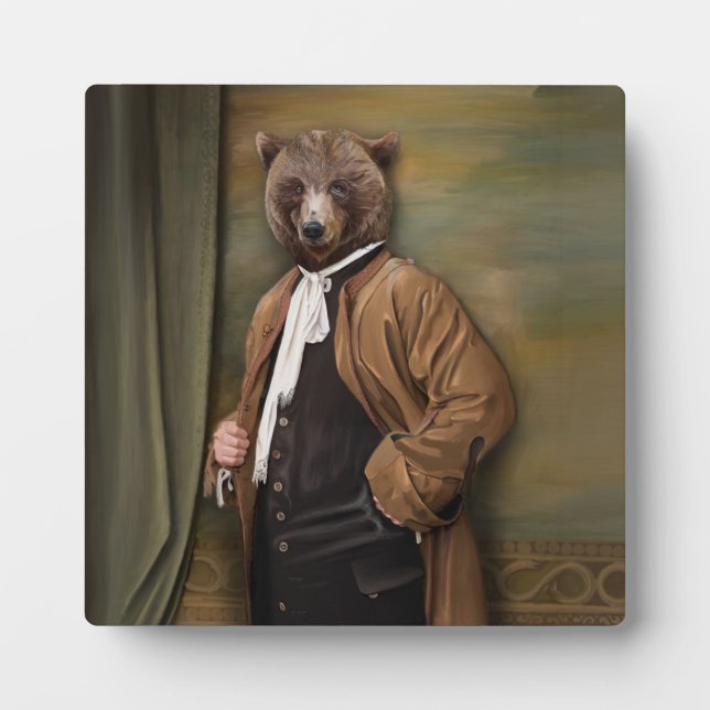 Noble Beasts - Dandy Bear Fotoplatte (Vorderseite)