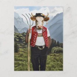 Noble Beasts - Dandy Cow Postkarte