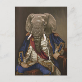 Noble Beasts - Dandy Elephant Poster Postkarte