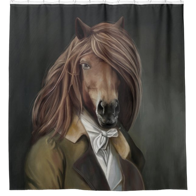 Noble Beasts - Dandy Horse  Duschvorhang (Vorderseite)
