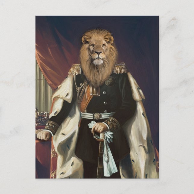 Noble Beasts - Dandy Lion  Postkarte (Vorderseite)