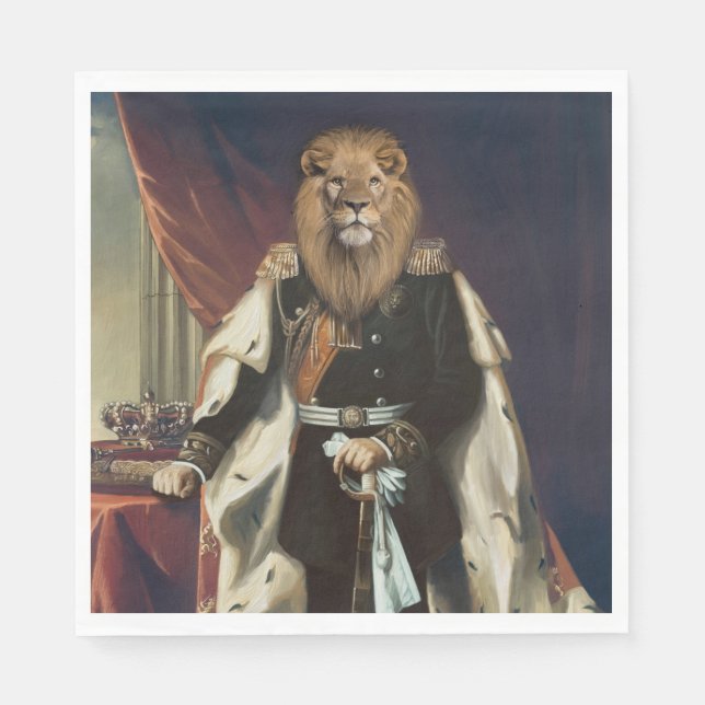 Noble Beasts - Dandy Lion Serviette (Vorderseite)