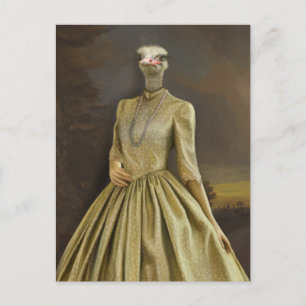 Noble Beasts - Dandy Ostrich Postkarte